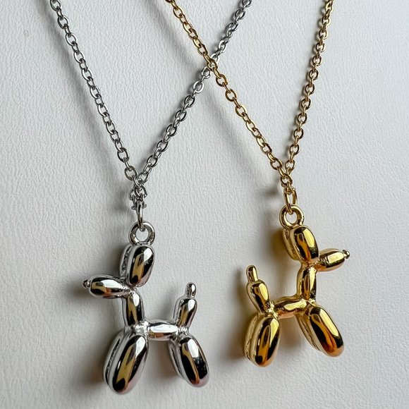 Jewelry - Dog Pendant Necklace Balloon Dog Necklace for Dog Lovers